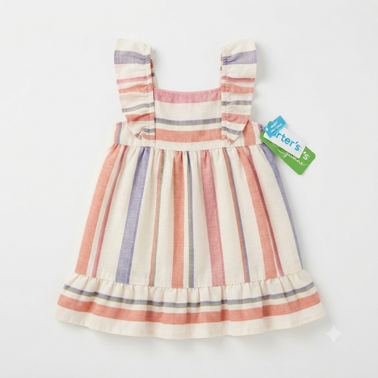 Vestido Carters rayas - Talla 18M