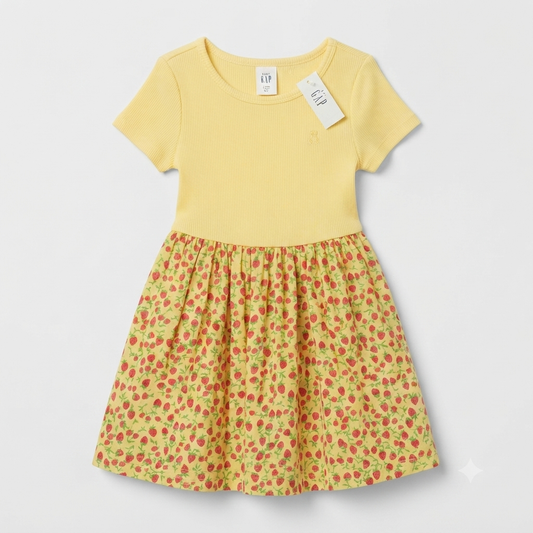 Vestido Gap amarillo cereza - Talla 2t
