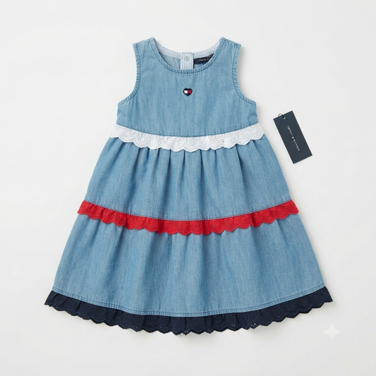 Vestido Tommy Hilfiger - Talla 24M y 6x