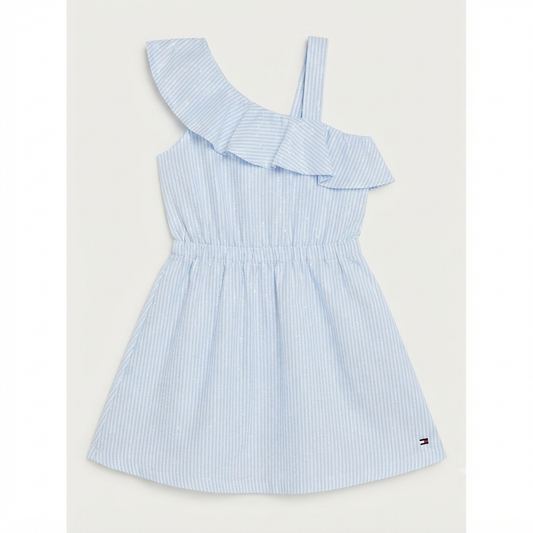 Vestido Tommy azul brillos - Talla 2_3t y 16t