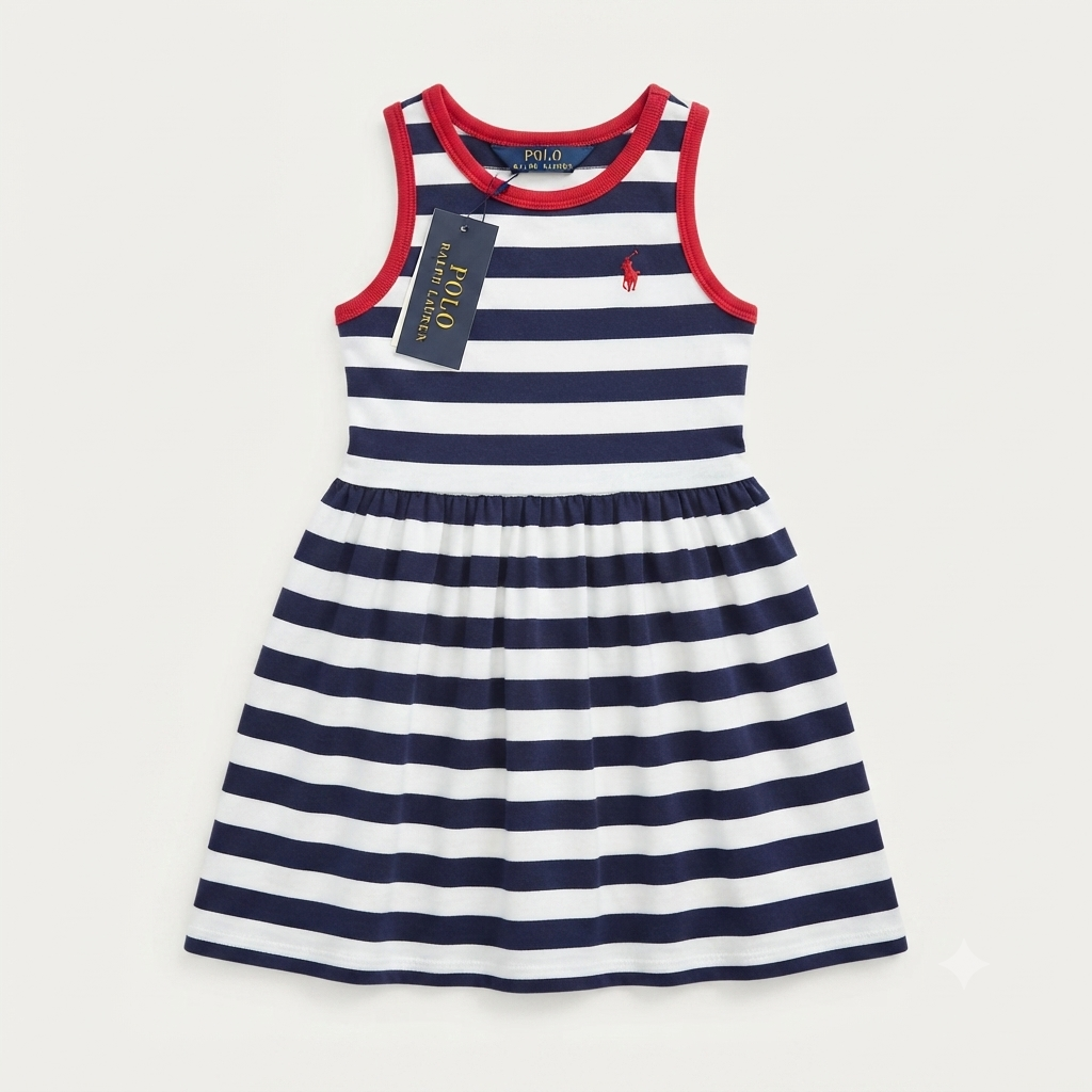 Vestido polo Ralph Lauren rayas - Talla 2t