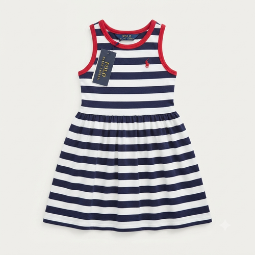 Vestido polo Ralph Lauren rayas - Talla 2t