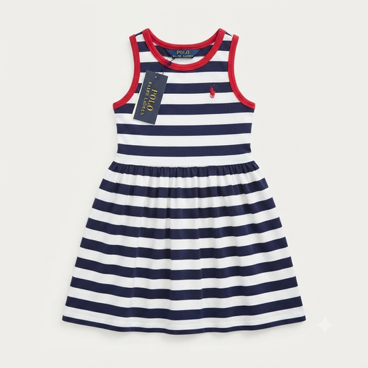 Vestido polo Ralph Lauren rayas - Talla 2t