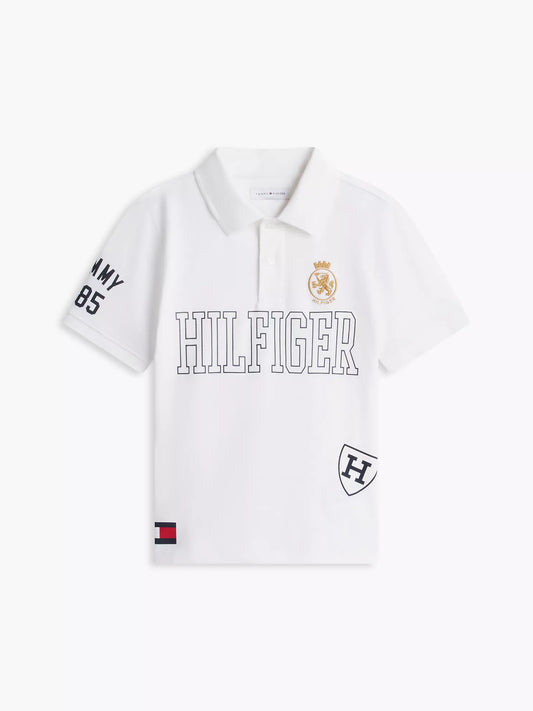 Polo infantil con logo de Hilfiger